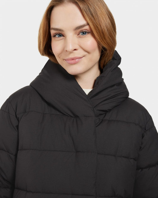 Didriksons Nella Womens Puffer Parka - Black 60