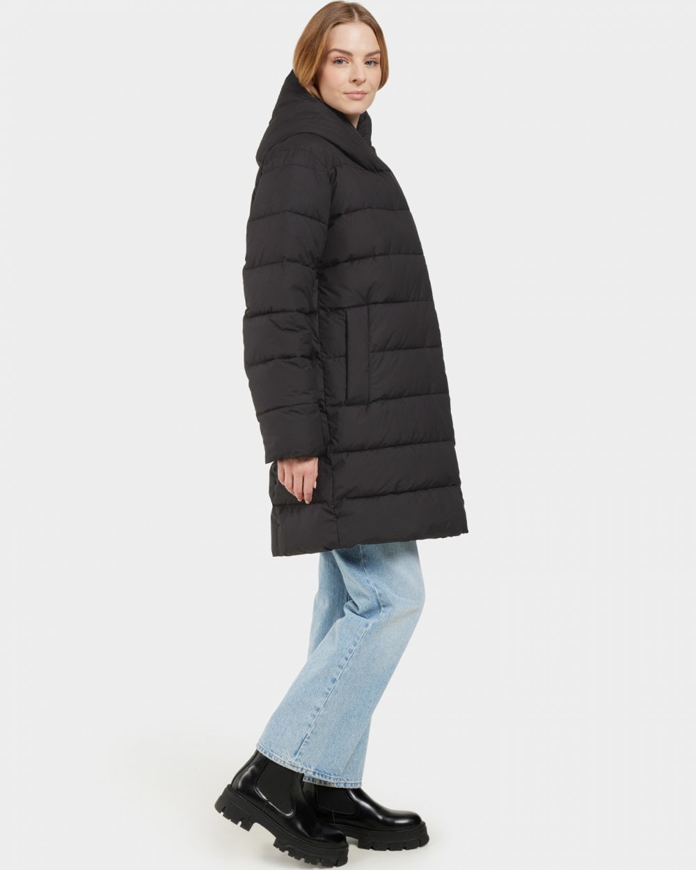 Didriksons Nella Womens Puffer Parka - Black 60