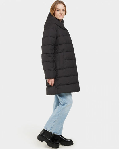 Didriksons Nella Womens Puffer Parka - Black 60