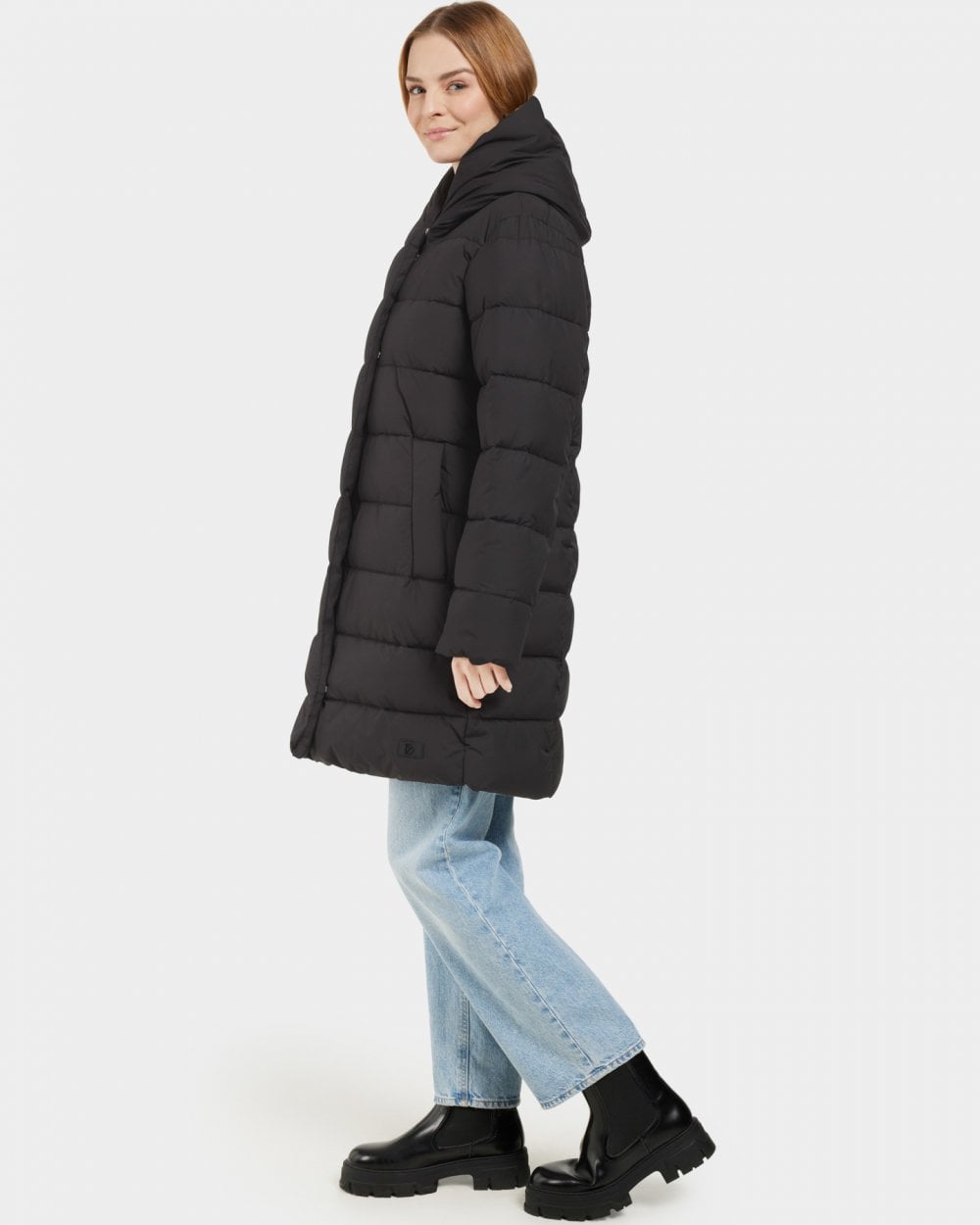 Didriksons Nella Womens Puffer Parka - Black 60