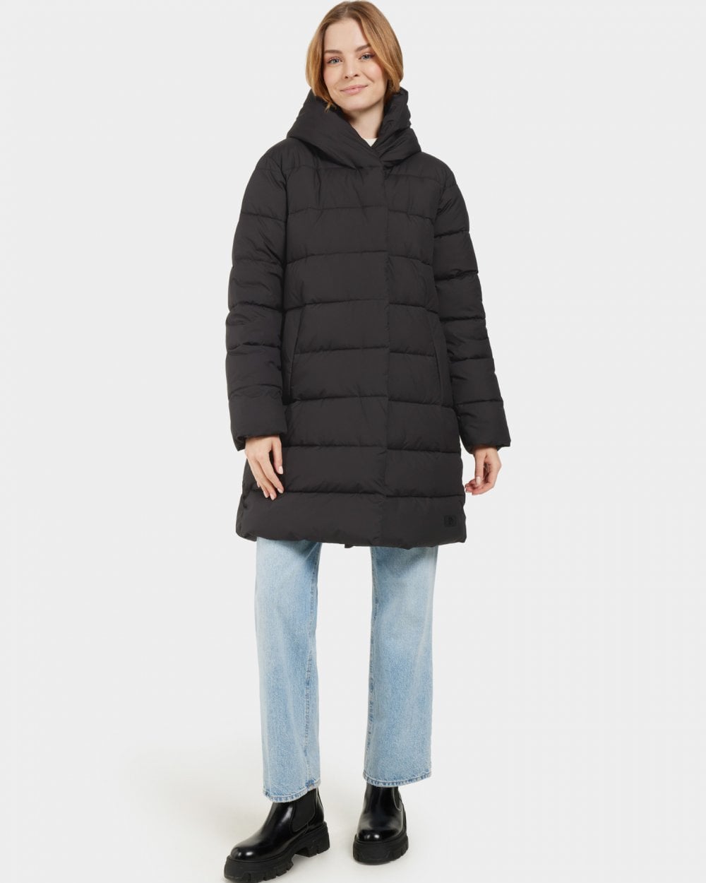 Didriksons Nella Womens Puffer Parka - Black 60