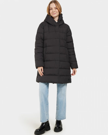 Didriksons Nella Womens Puffer Parka - Black 60