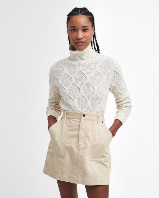 Barbour Burne Roll Neck Knitted Womens Jumper
