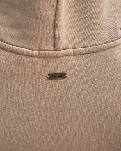 Barbour Northumberland Womens Hoodie - White Pepper