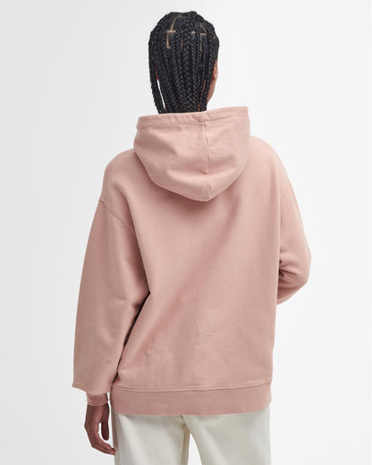 Barbour Northumberland Womens Hoodie - Mahogany Rose
