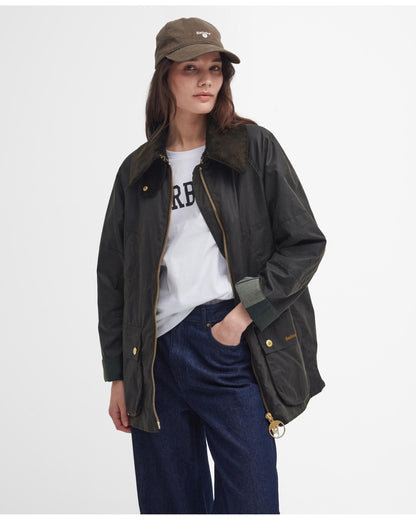 Barbour Allerston Womens Wax Jacket - Olive/Ancient