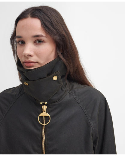 Barbour Allerston Womens Wax Jacket - Olive/Ancient