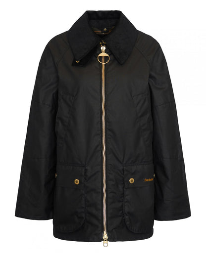 Barbour Allerston Womens Wax Jacket - Black/Classic