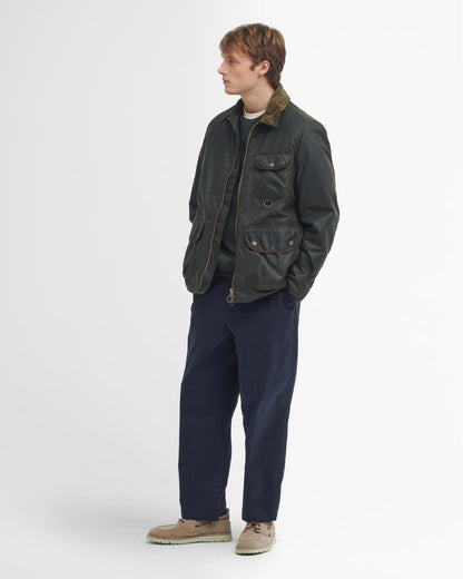 Barbour Angler Mens Wax Jacket - Fern