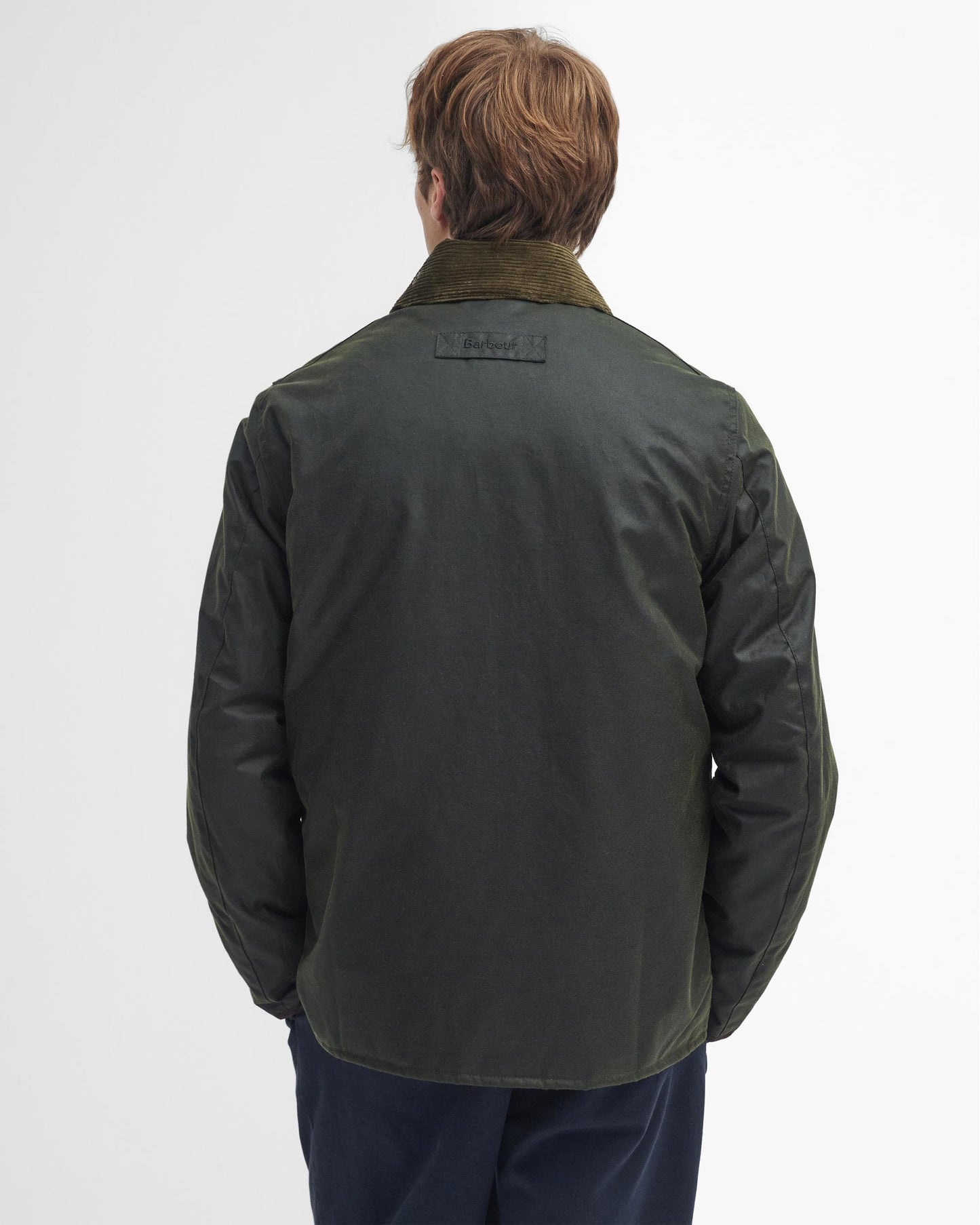 Barbour Angler Mens Wax Jacket - Fern