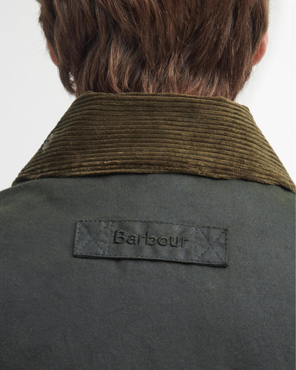 Barbour Angler Mens Wax Jacket - Fern