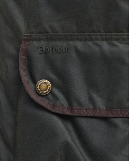 Barbour Angler Mens Wax Jacket - Fern