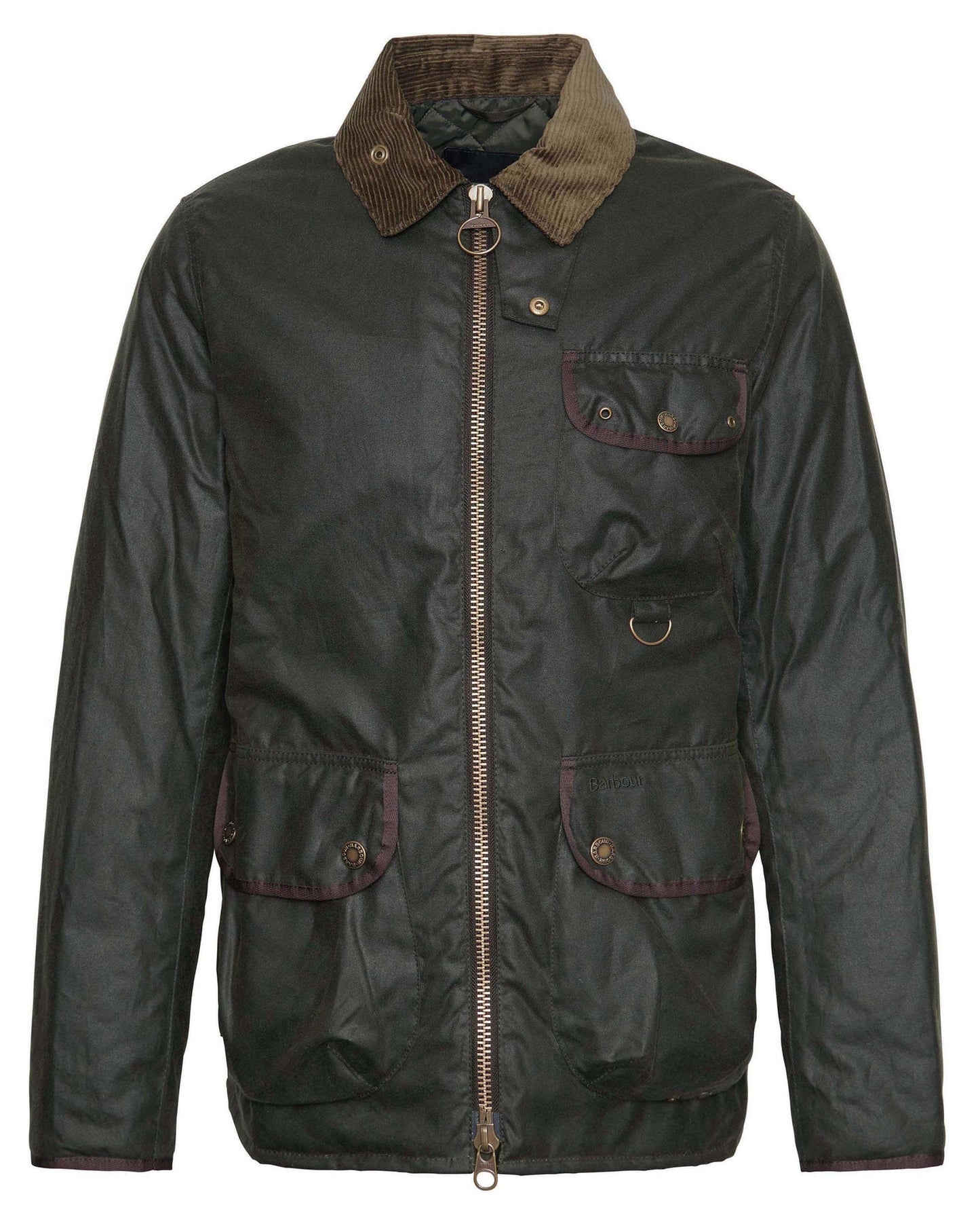 Barbour Angler Mens Wax Jacket - Fern