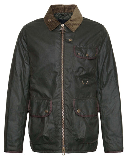 Barbour Angler Mens Wax Jacket - Fern
