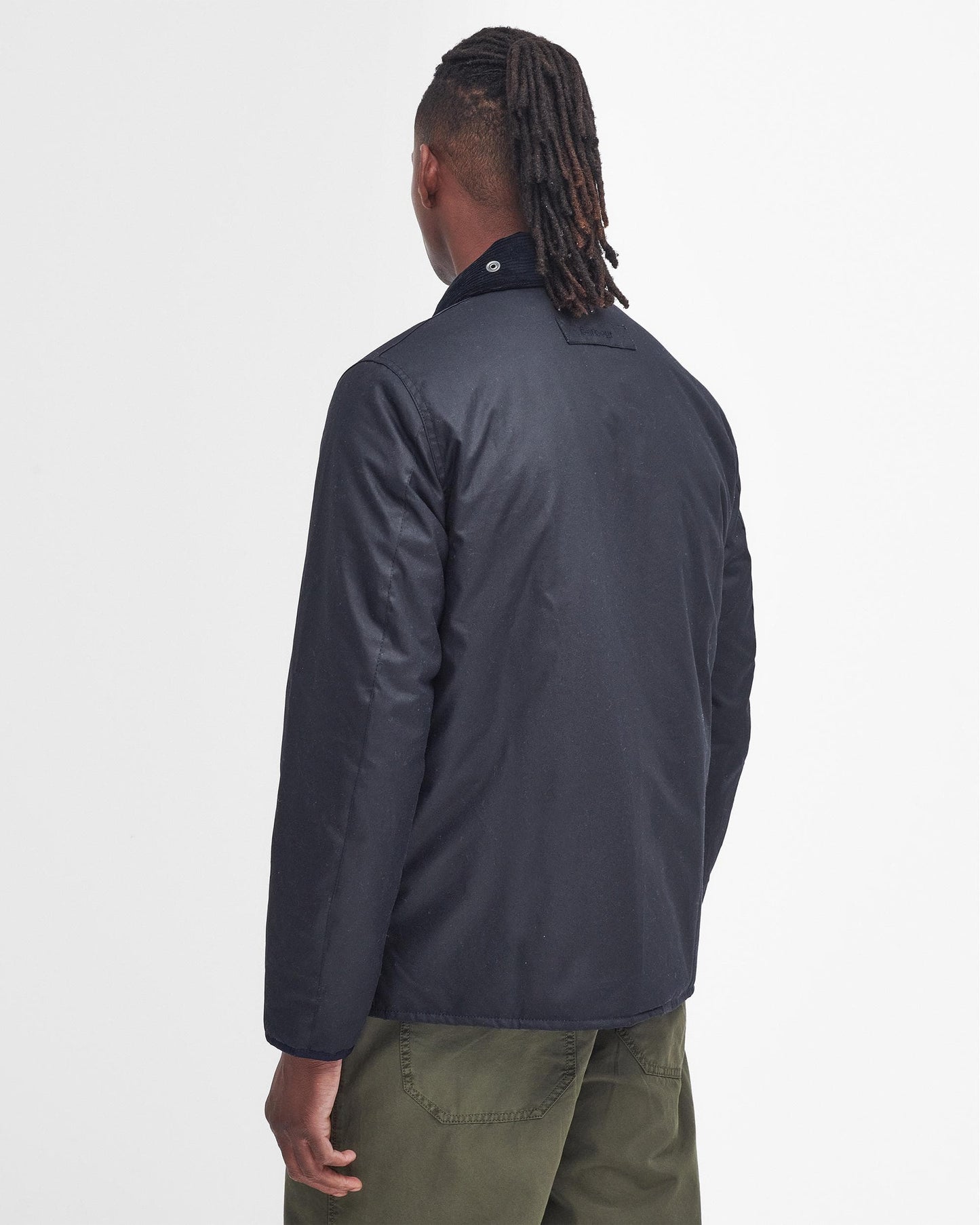 Barbour Angler Mens Wax Jacket - Navy