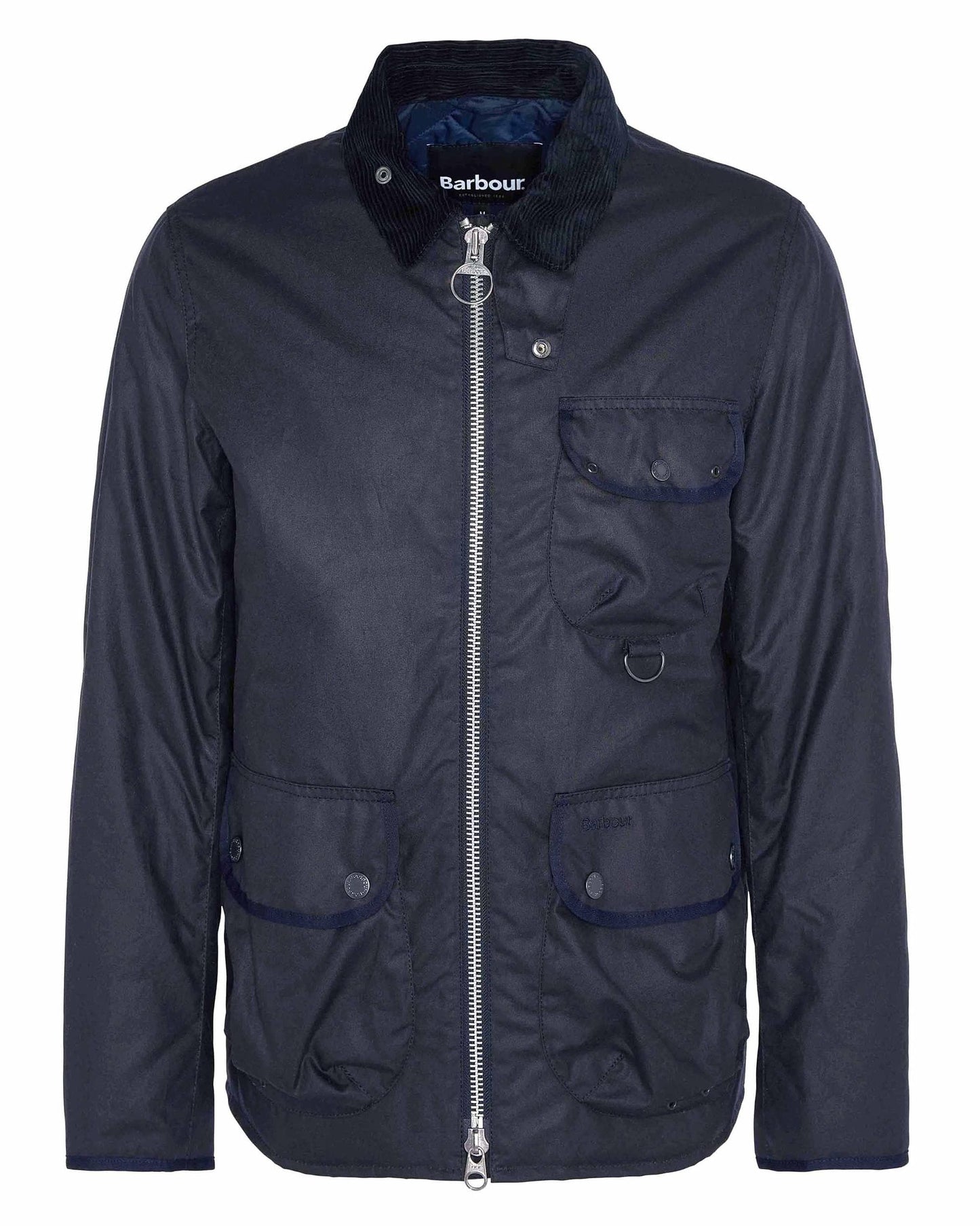 Barbour Angler Mens Wax Jacket - Navy