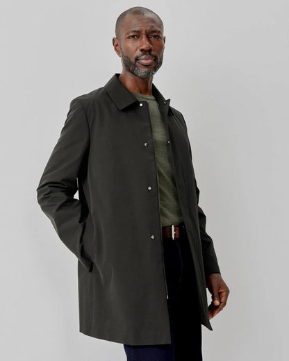 Oliver Sweeney Huntingfield Mens Showerproof Cotton Mac - Khaki