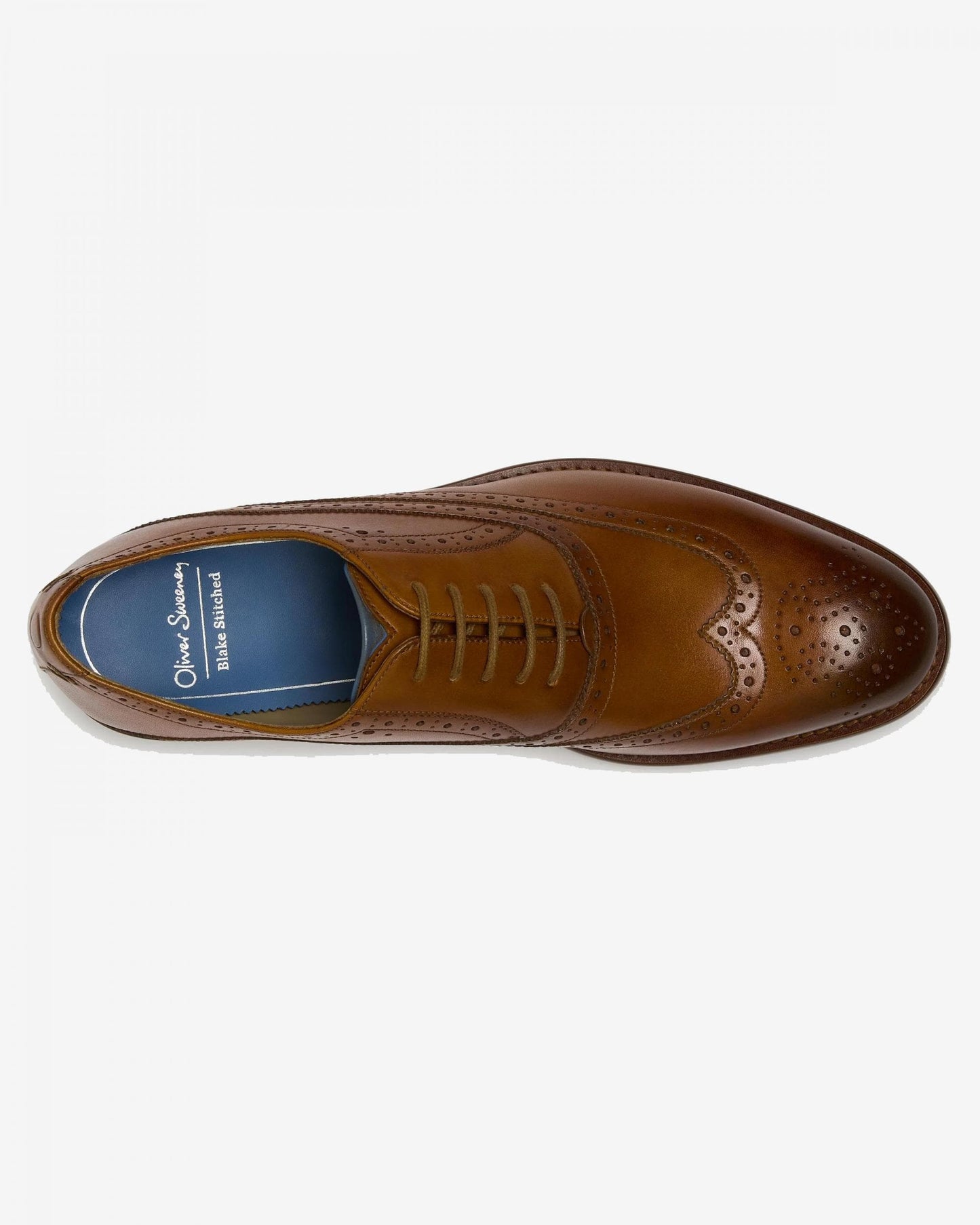 Oliver Sweeney Ledwell Mens Wing Tip Oxford Brogues - Tan