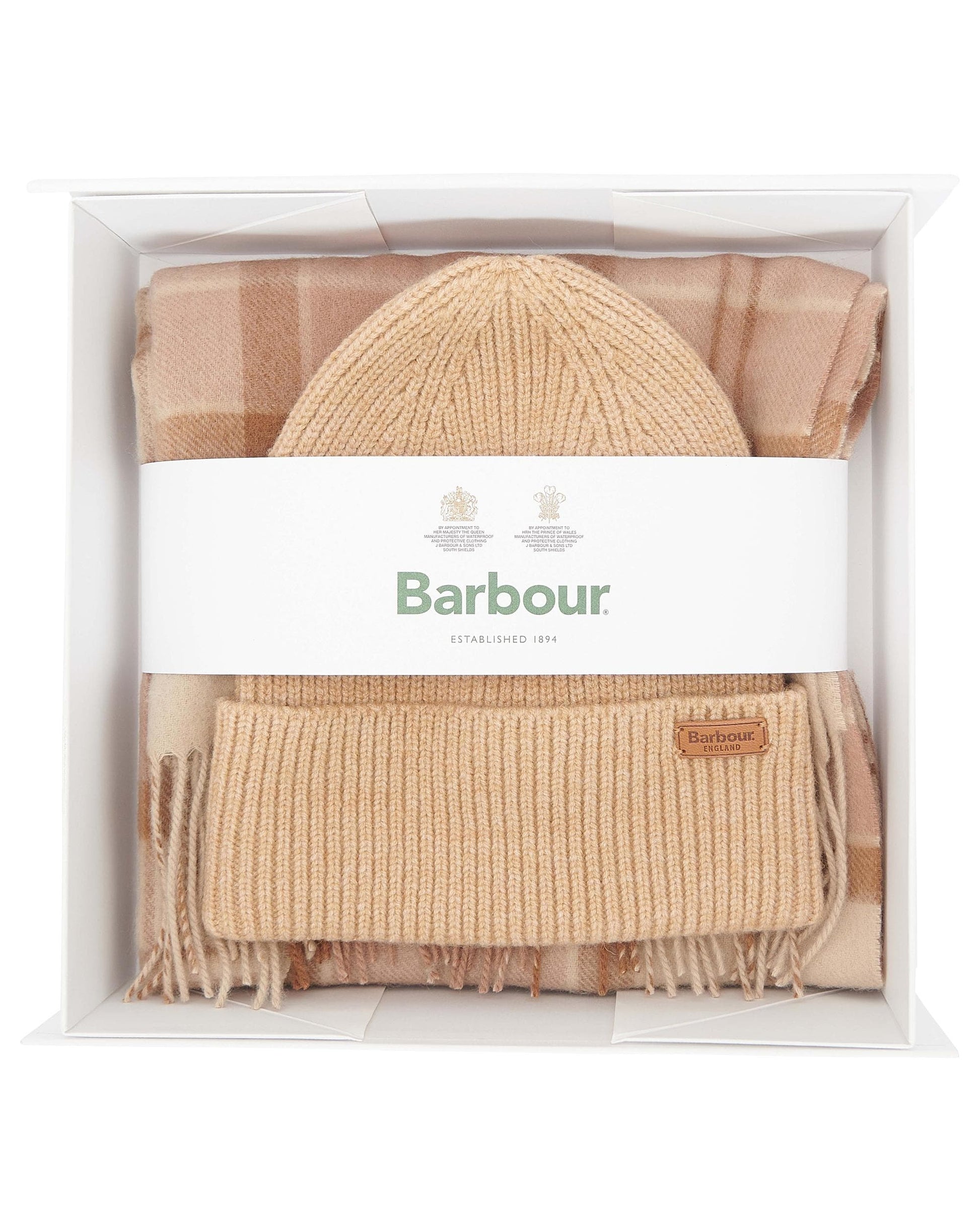 Barbour Aubrey Beanie And Scarf Womens Gift Set