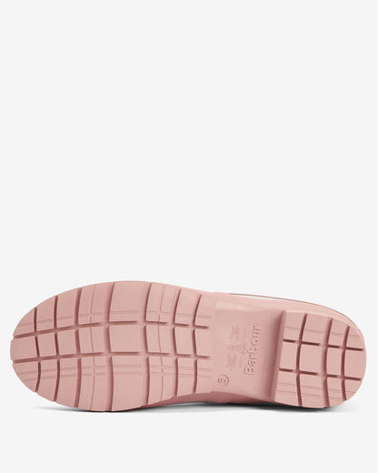 Barbour Banbury Womens Short Wellingtons - White Pepper/Pink Rust