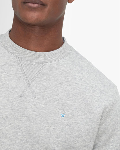 Barbour Beckhill Mens Crew Neck Sweatshirt - Grey Marl