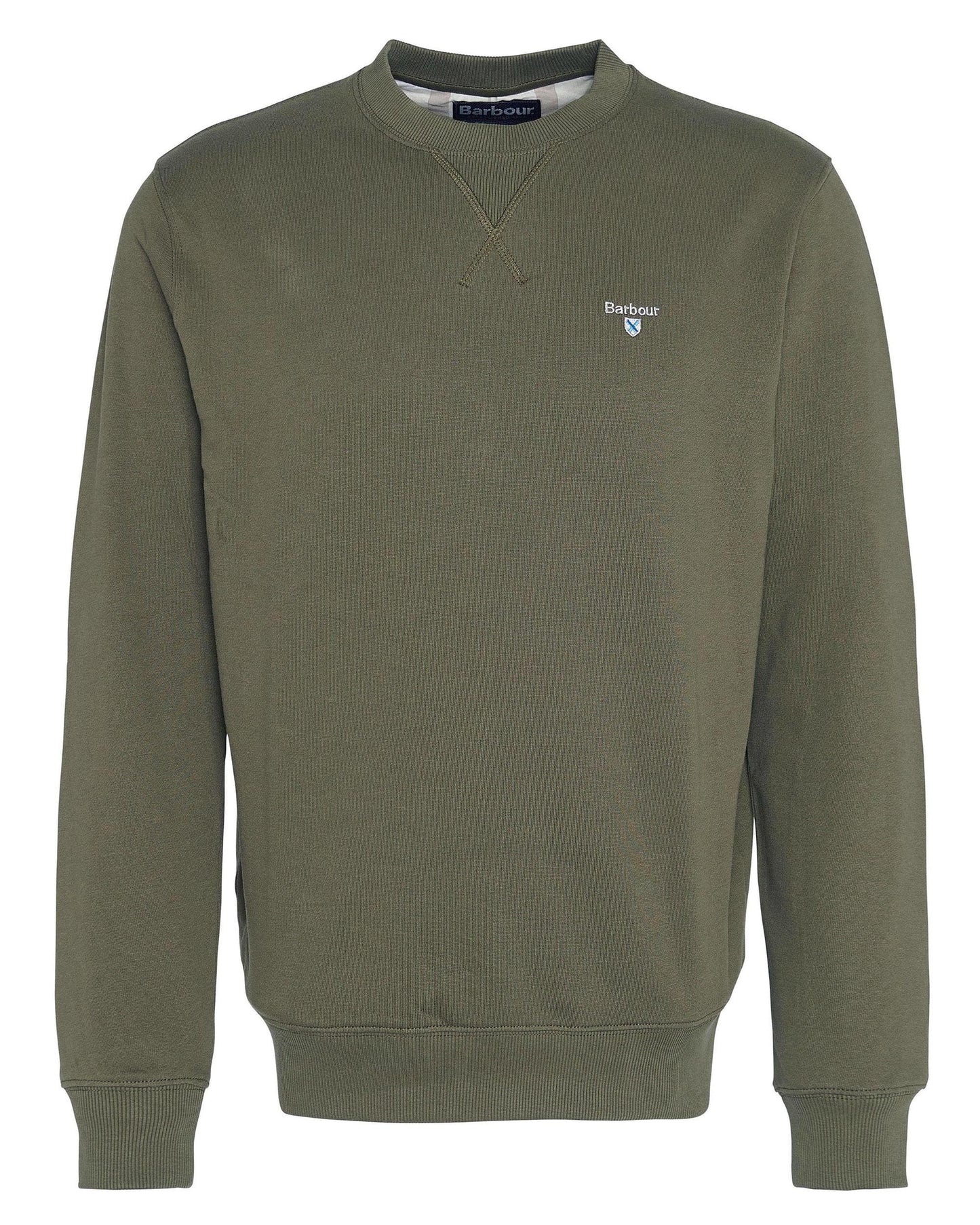 Barbour Beckhill Mens Crew Neck Sweatshirt - Mid Olive