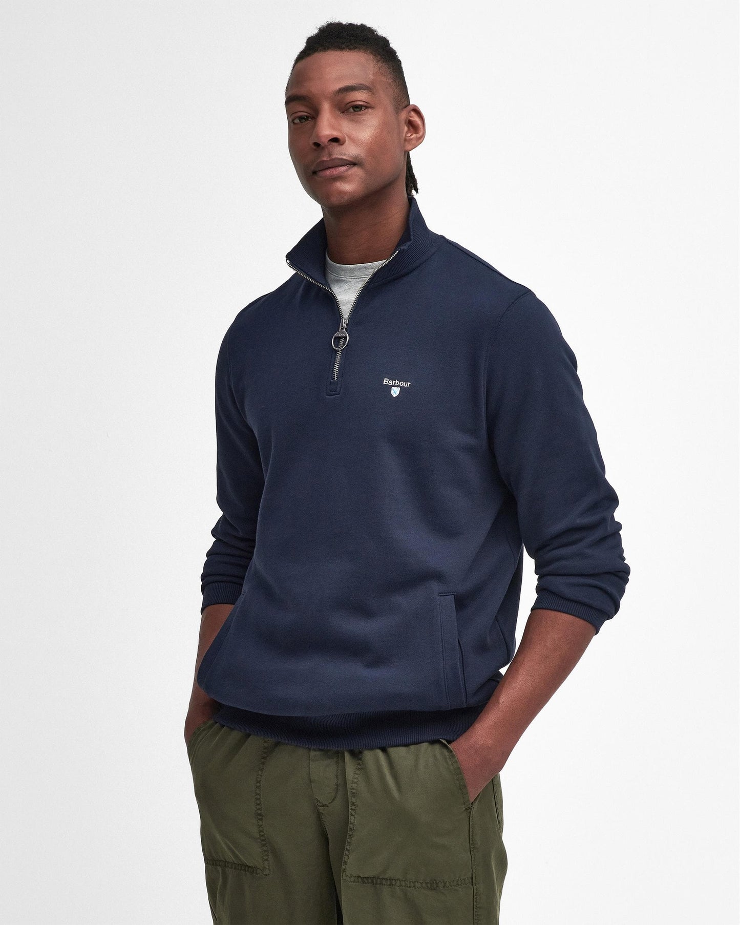 Barbour Beckhill Mens Half Zip Sweatshirt