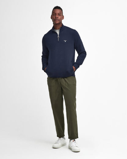 Barbour Beckhill Mens Half Zip Sweatshirt - Navy