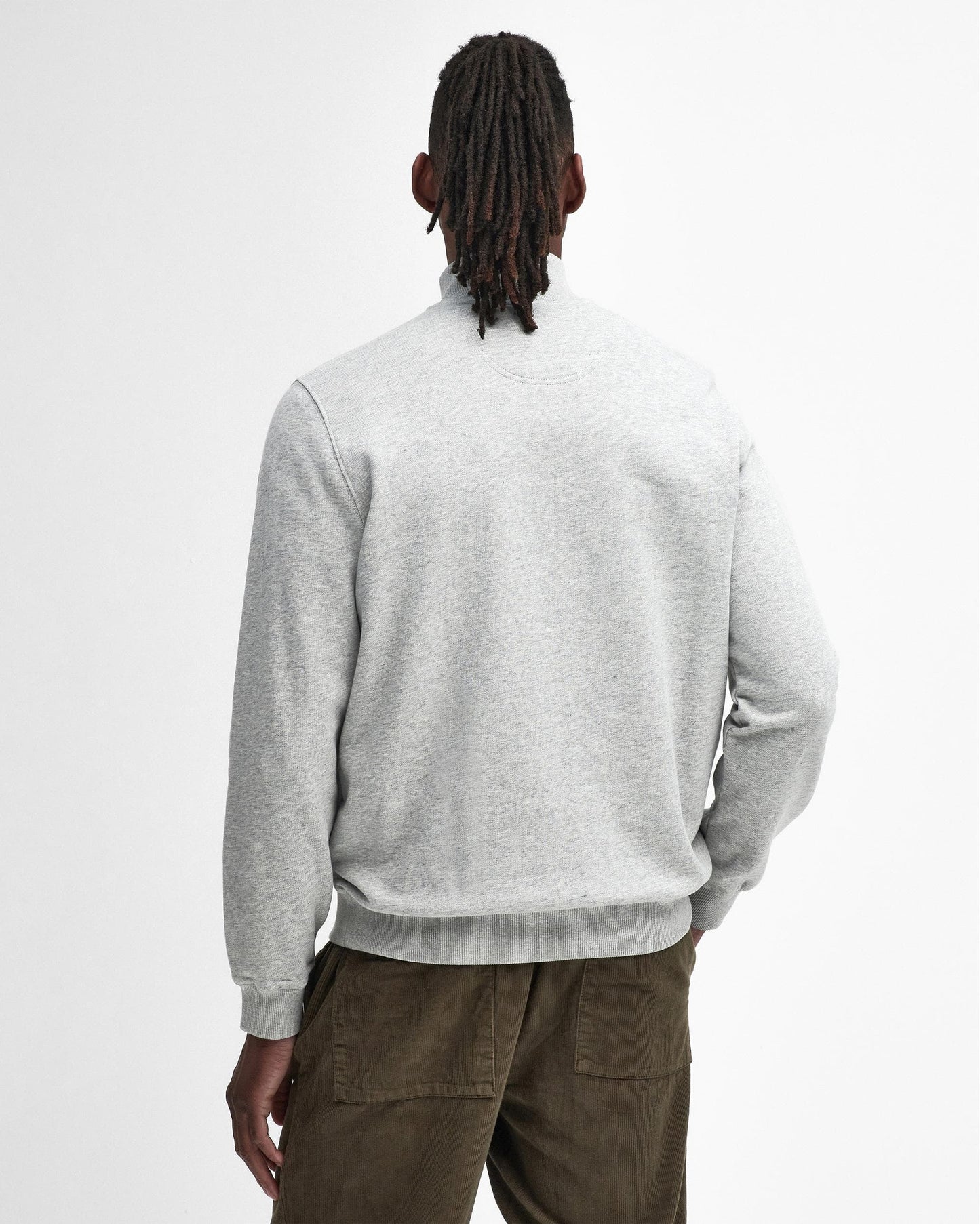 Barbour Beckhill Mens Half Zip Sweatshirt - Grey Marl