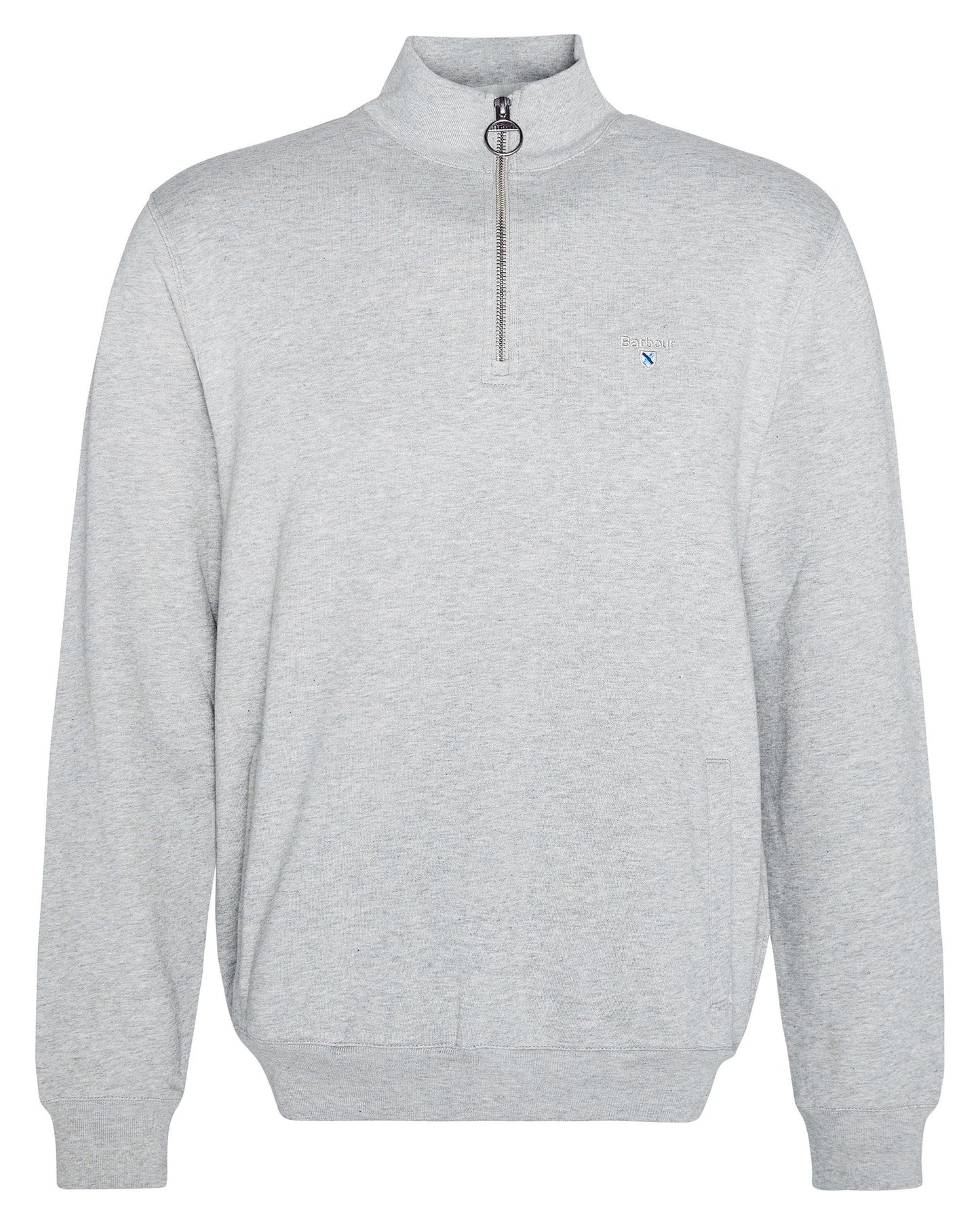 Barbour Beckhill Mens Half Zip Sweatshirt - Grey Marl