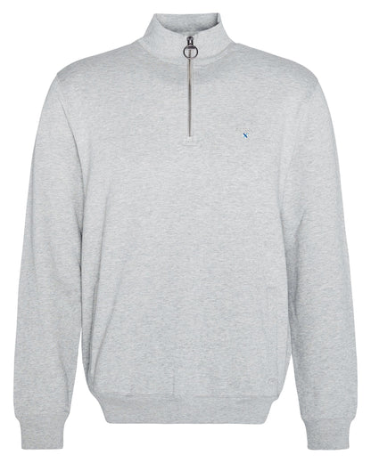 Barbour Beckhill Mens Half Zip Sweatshirt - Grey Marl