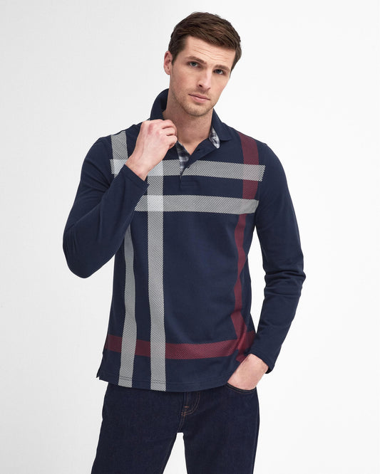 Barbour Barbour Blaine Mens Tailored Long Sleeve Polo Shirt