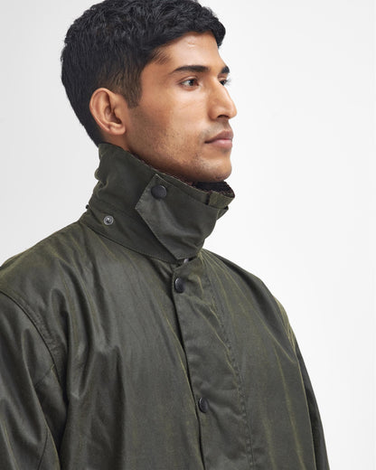 Barbour Border Mens Wax Jacket - Archive Olive
