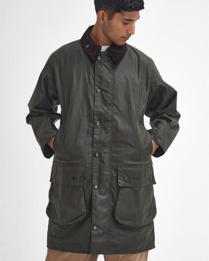 Barbour Border Mens Wax Jacket - Archive Olive