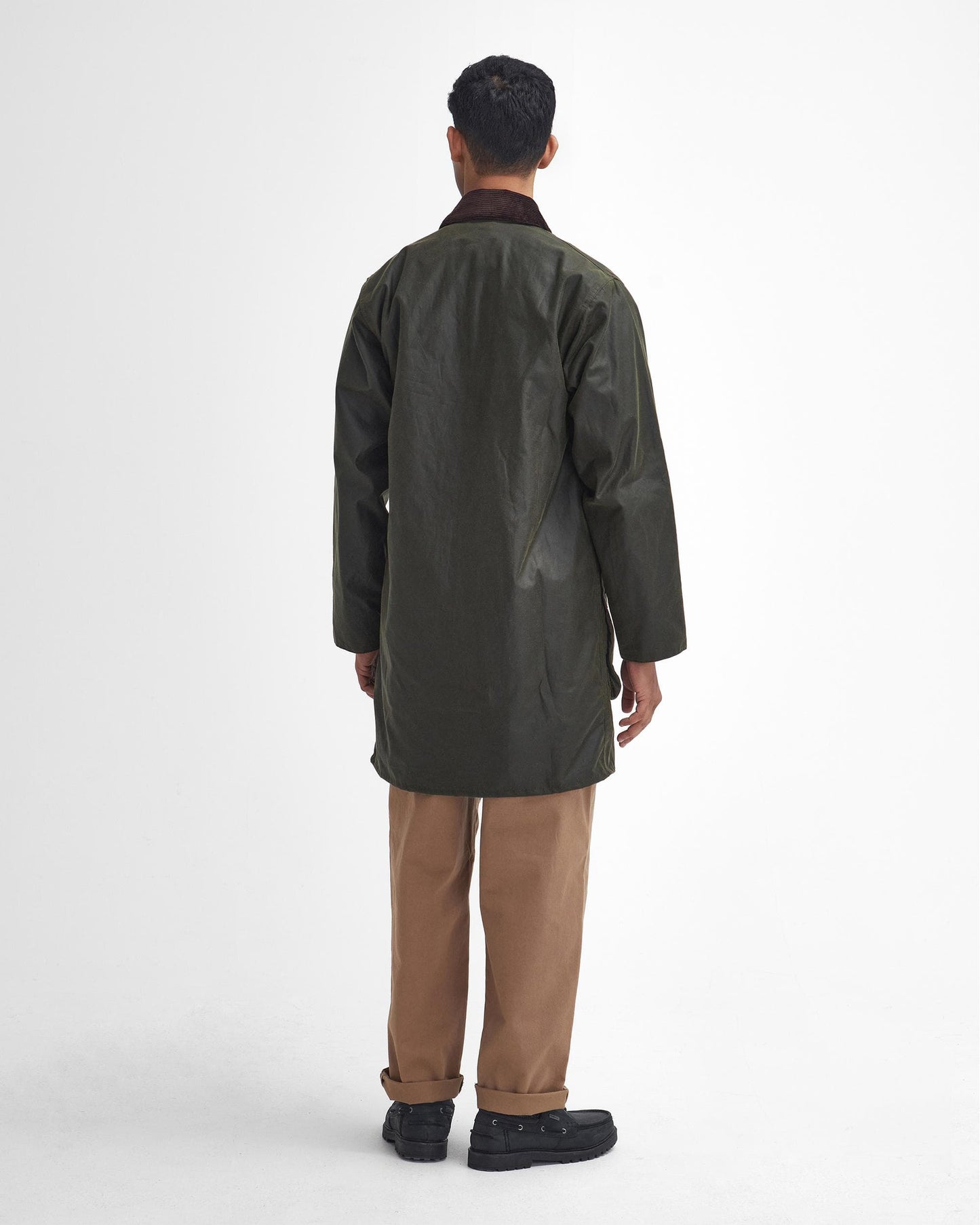 Barbour Border Mens Wax Jacket - Archive Olive