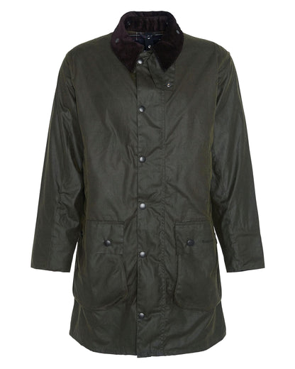 Barbour Border Mens Wax Jacket - Archive Olive