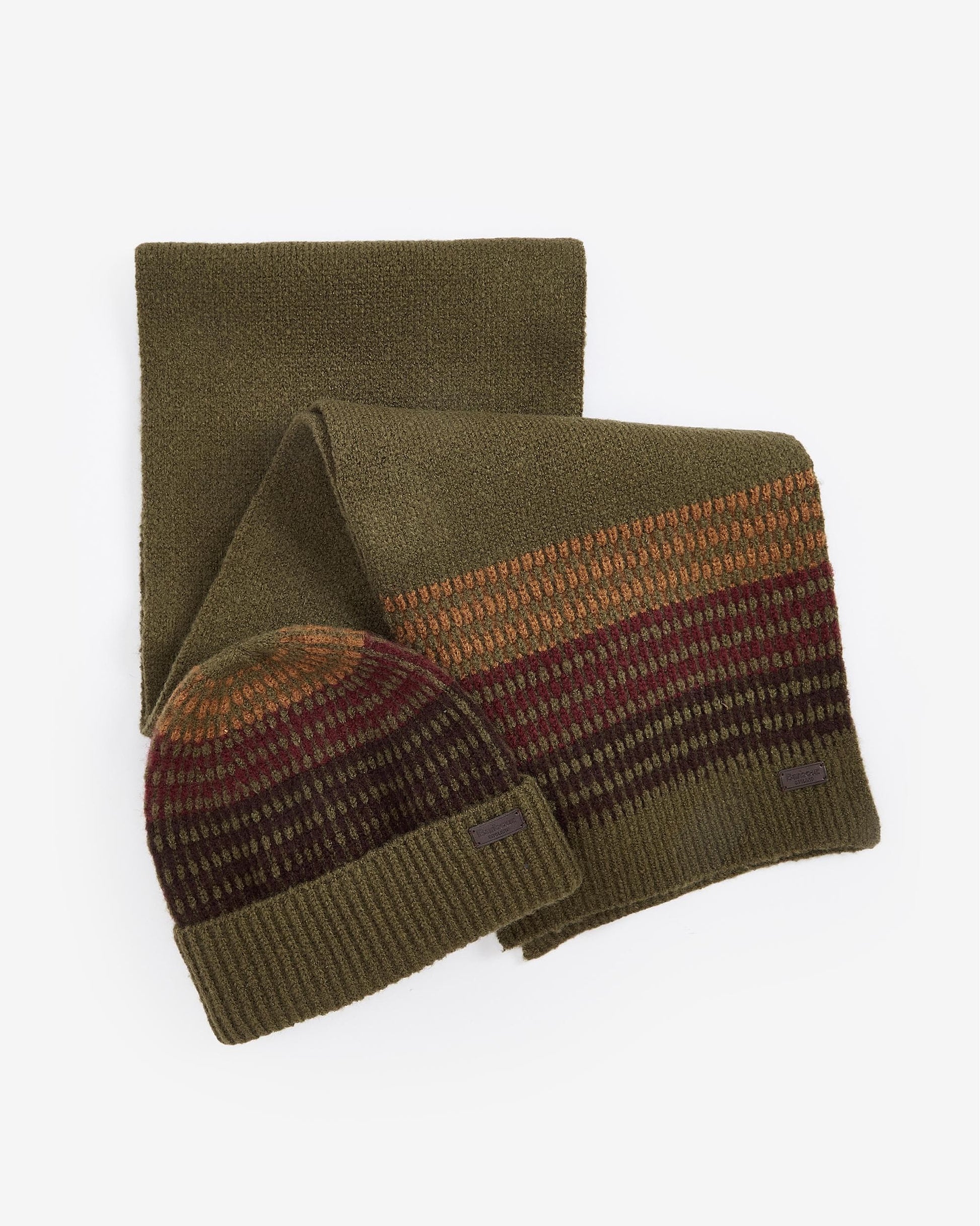 Barbour Branton Beanie & Scarf Mens Gift Set