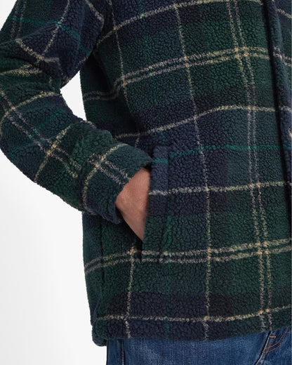 Barbour Bryson Mens Fleece Overshirt - Green Loch Tartan