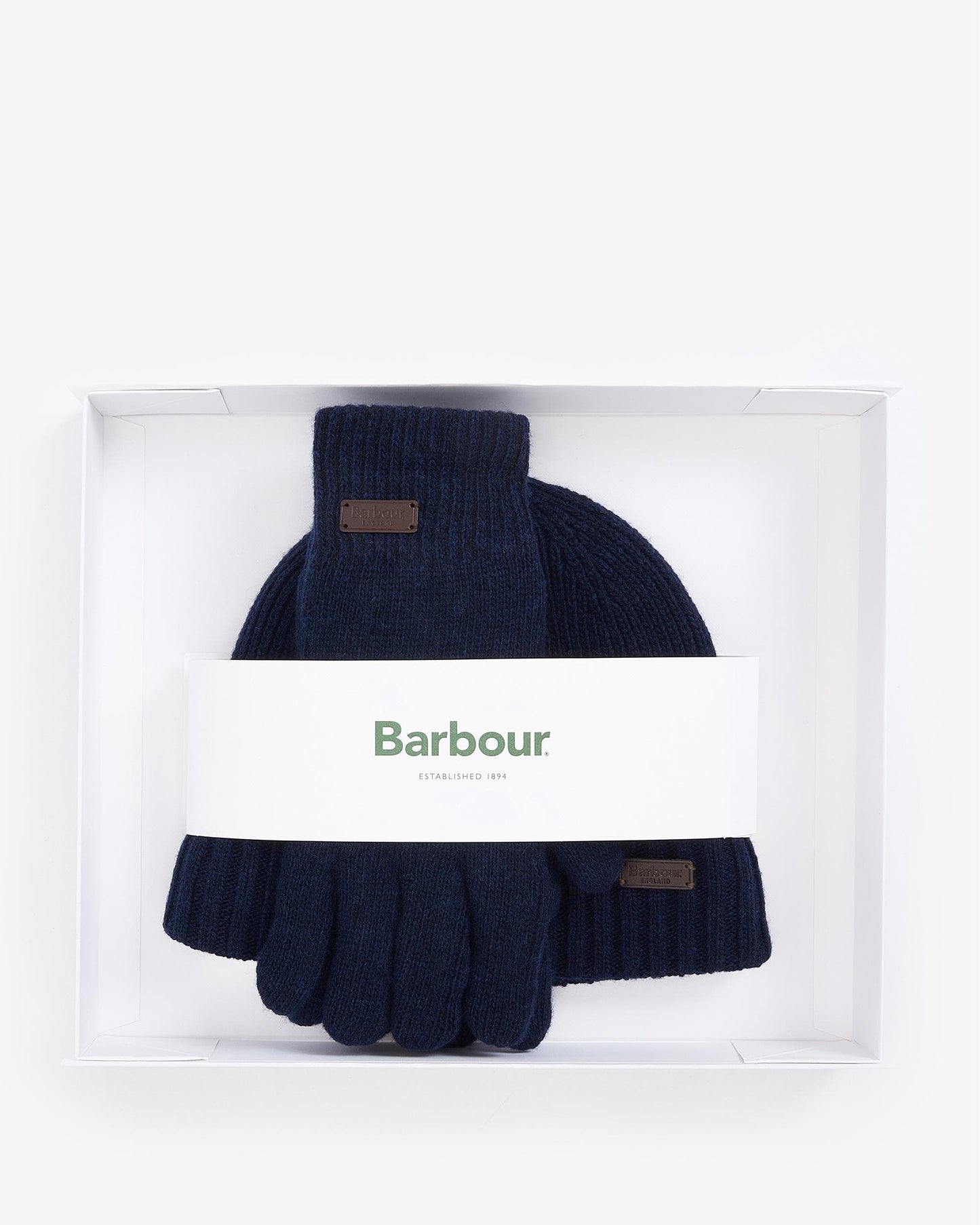 Barbour Carlton Beanie & Gloves Mens Gift Set