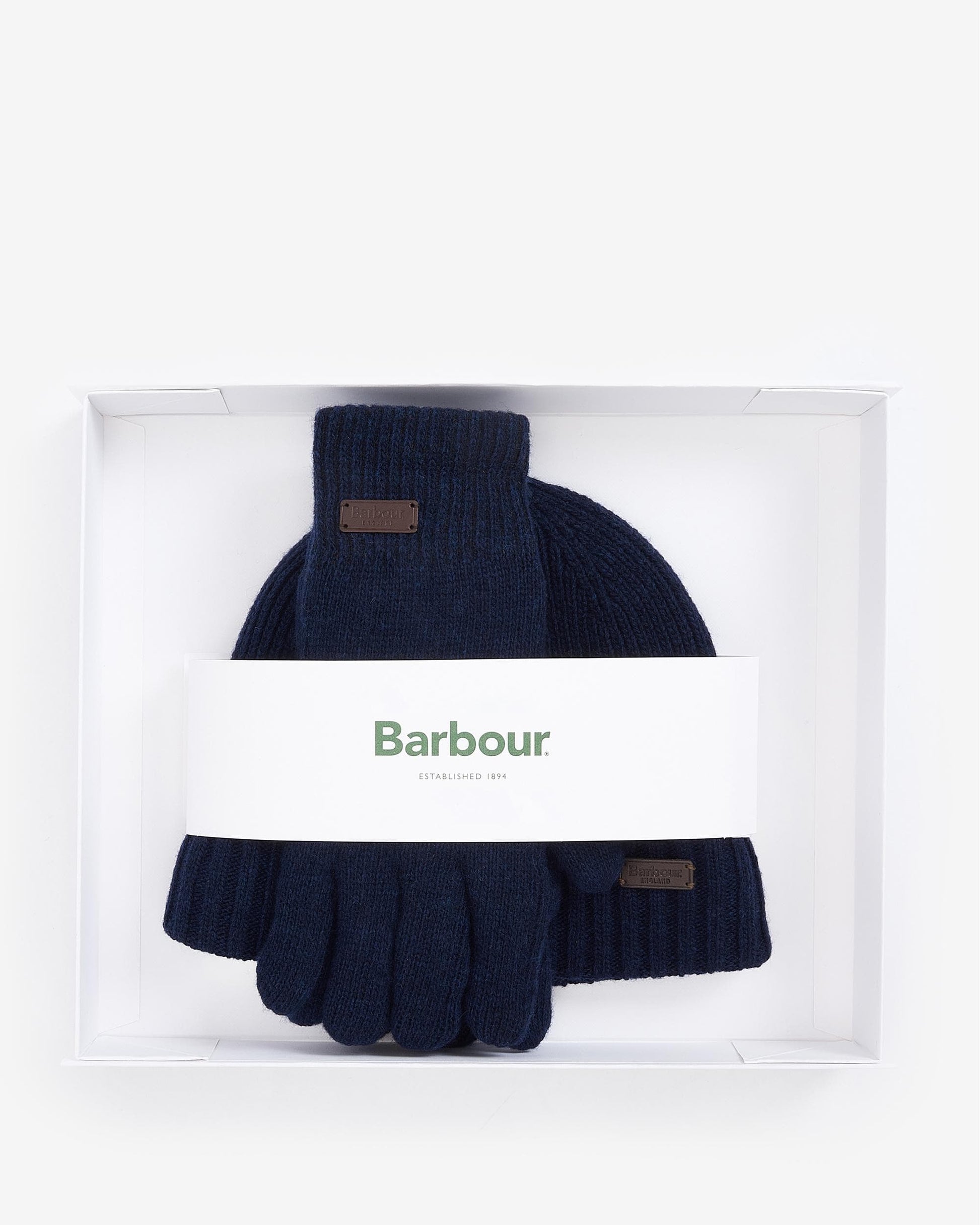 Barbour Carlton Beanie & Gloves Mens Gift Set