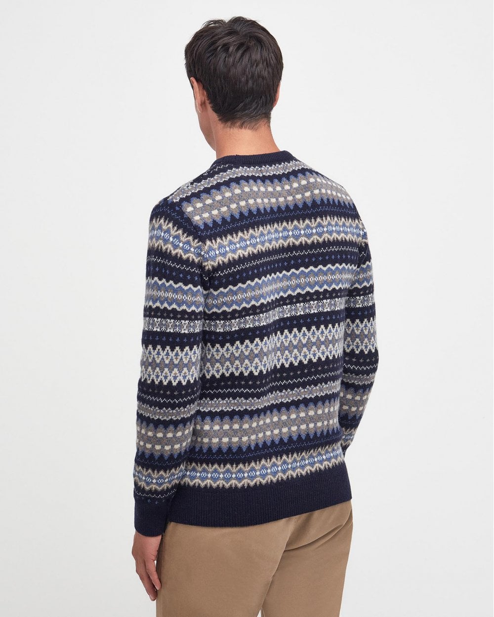 Barbour Case Fairisle Mens Jumper - Midnight
