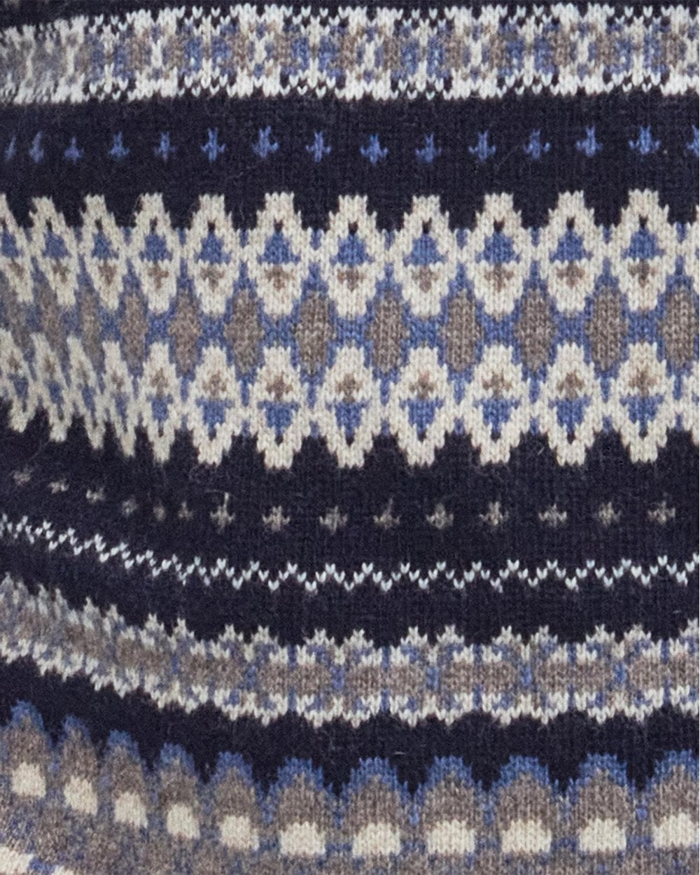 Barbour Case Fairisle Mens Jumper - Midnight
