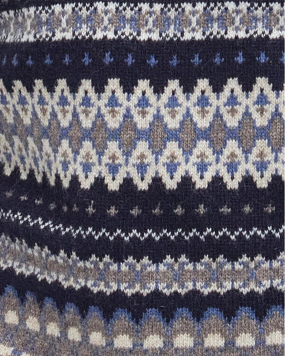 Barbour Case Fairisle Mens Jumper - Midnight