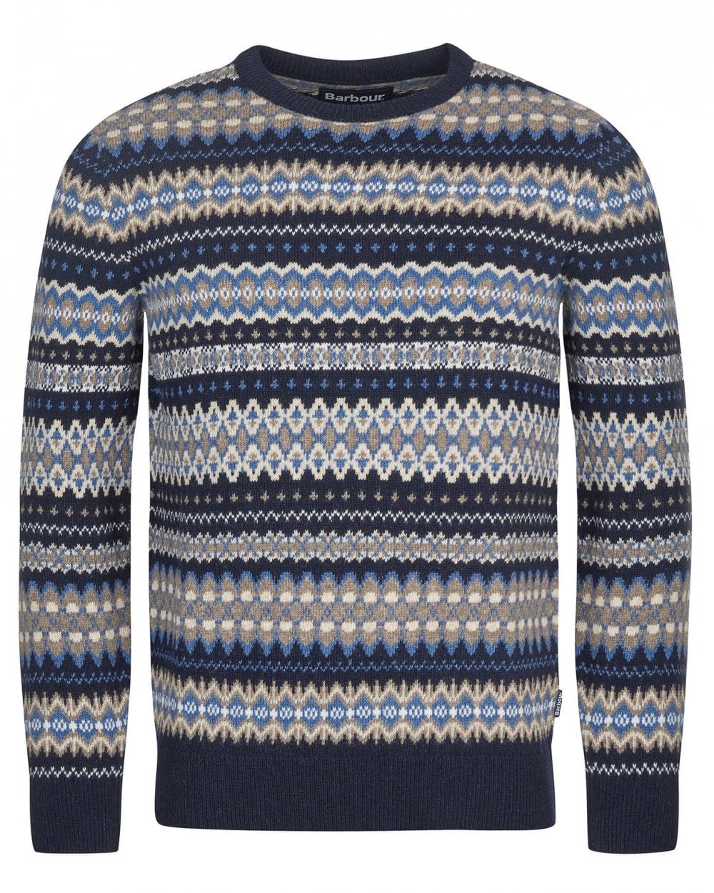Barbour Case Fairisle Mens Jumper - Midnight