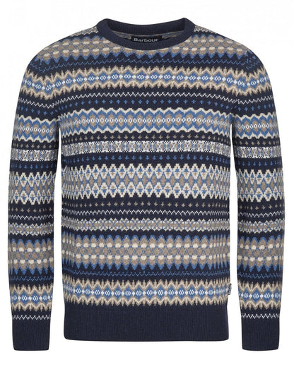 Barbour Case Fairisle Mens Jumper - Midnight