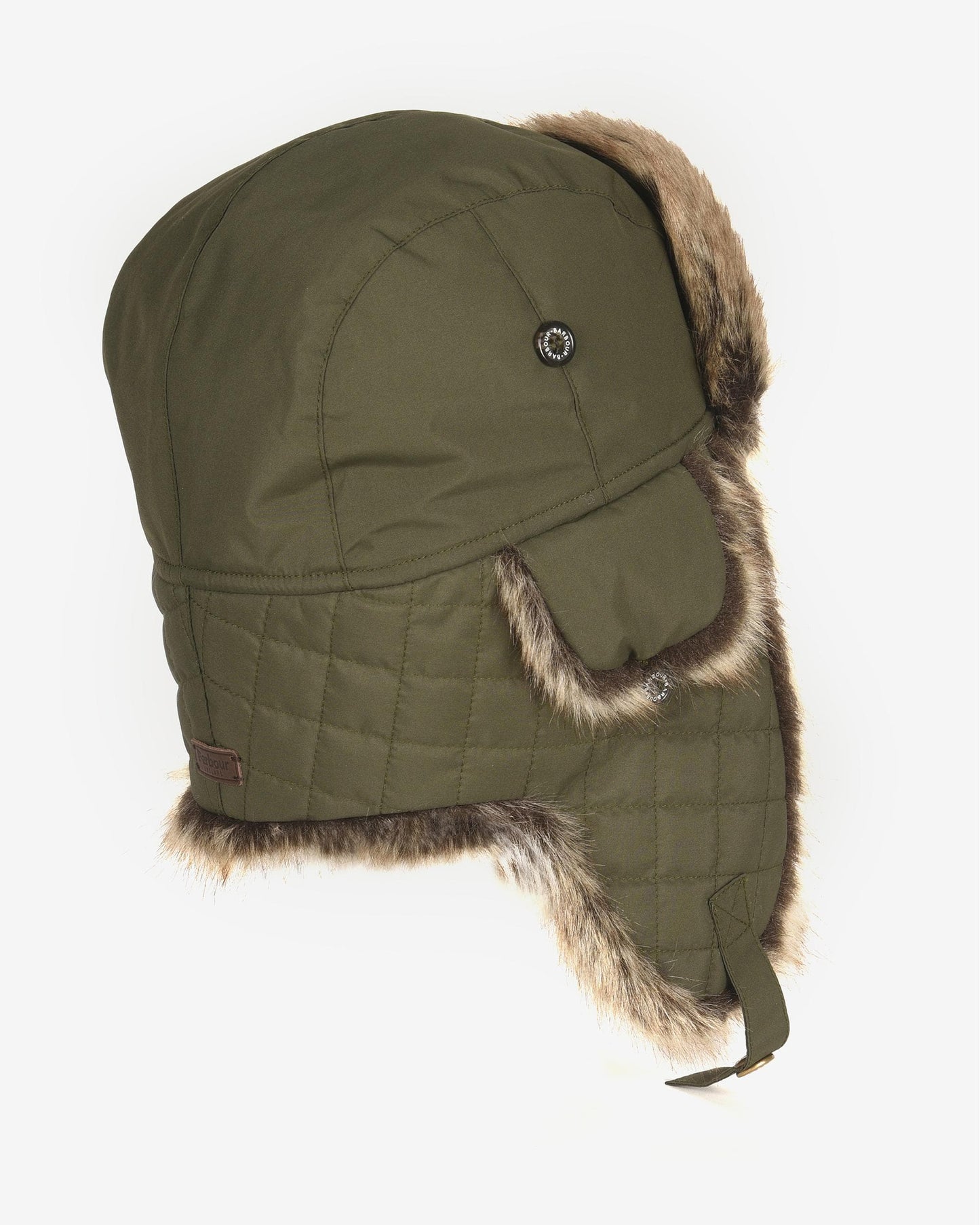 Barbour Cleadon Mens Trapper Hat - Dark Olive