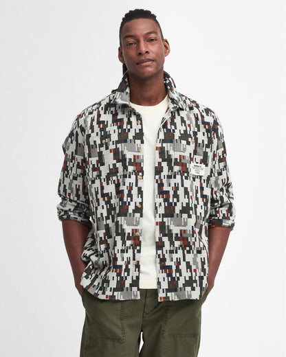 Barbour Barbour Coalbrook Mens Relaxed Long Sleeve Jacquard Shirt