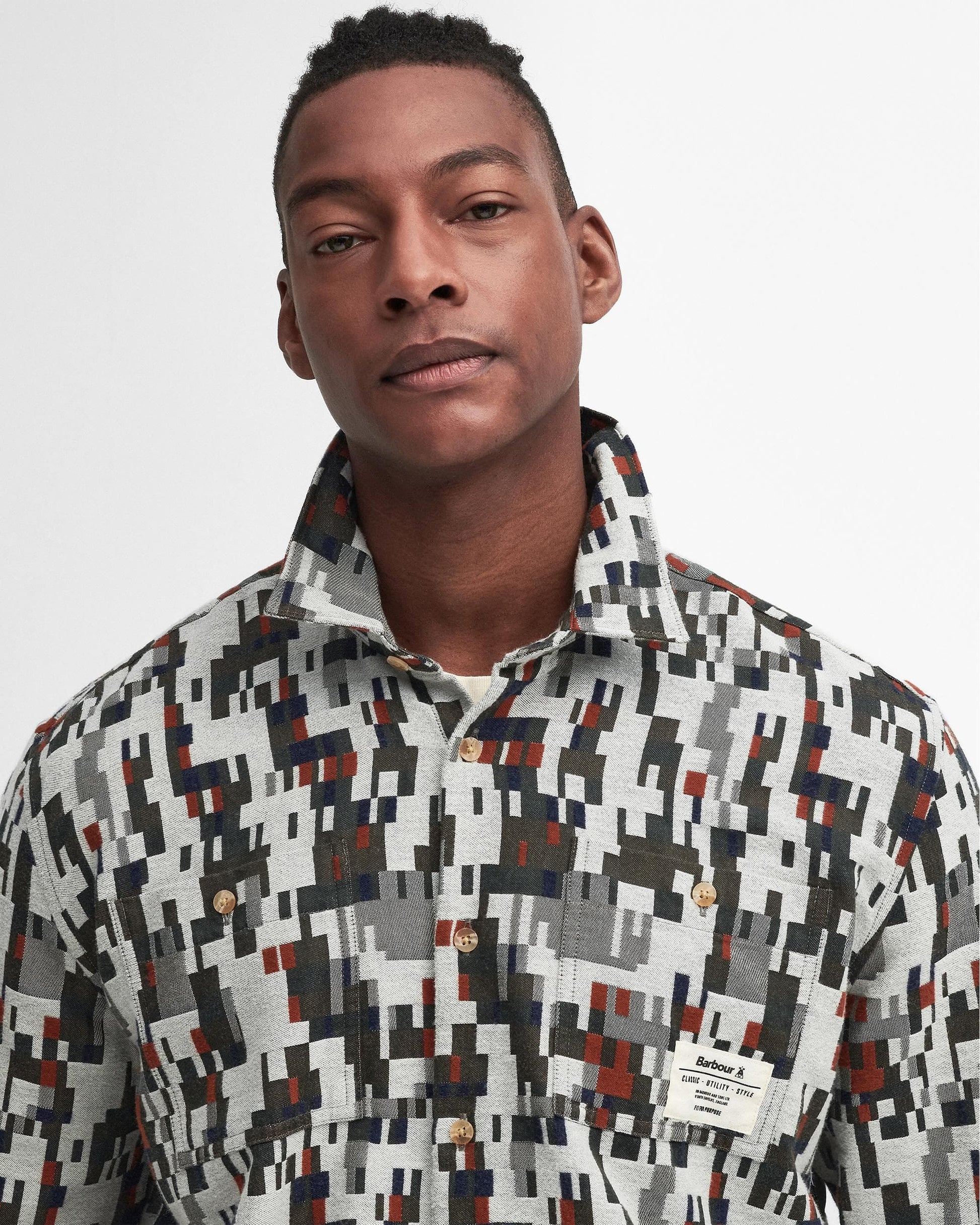 Barbour Barbour Coalbrook Mens Relaxed Long Sleeve Jacquard Shirt