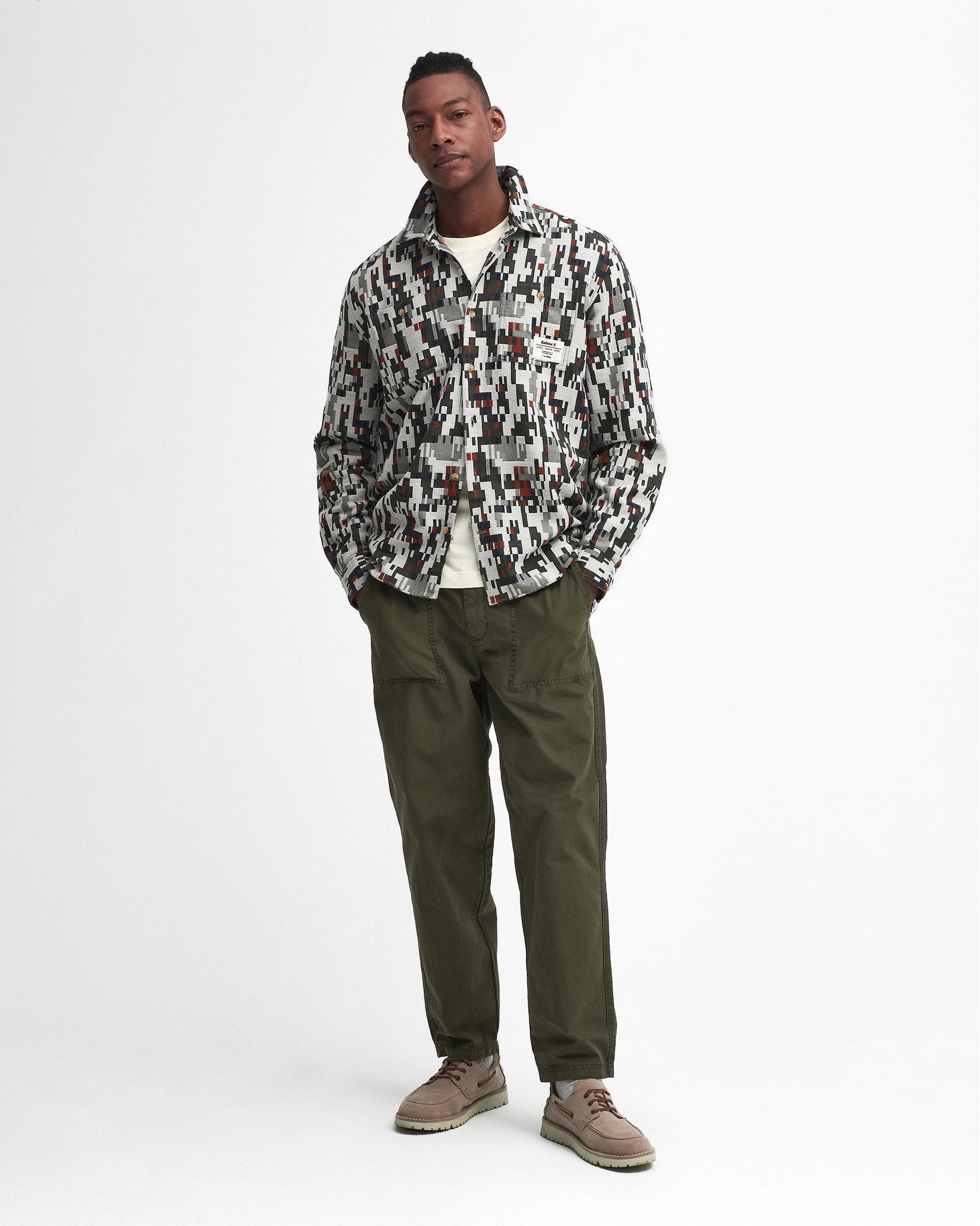 Barbour Barbour Coalbrook Mens Relaxed Long Sleeve Jacquard Shirt