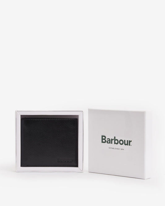 Barbour Colwell Mens Leather Billfold Wallet